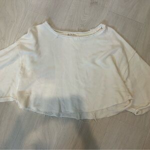 Free People Cream Crop Top